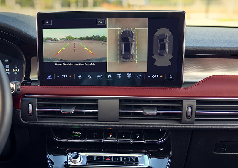 The large center touchscreen of a 2024 Lincoln Corsair® SUV is shown. | Wallace Lincoln in Fort Pierce FL